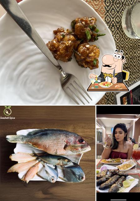 Food at Seashell Spice Betim