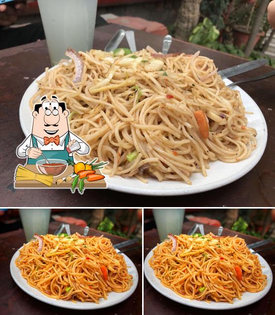Spaghetti bolognese at Shri Ram Centre Canteen