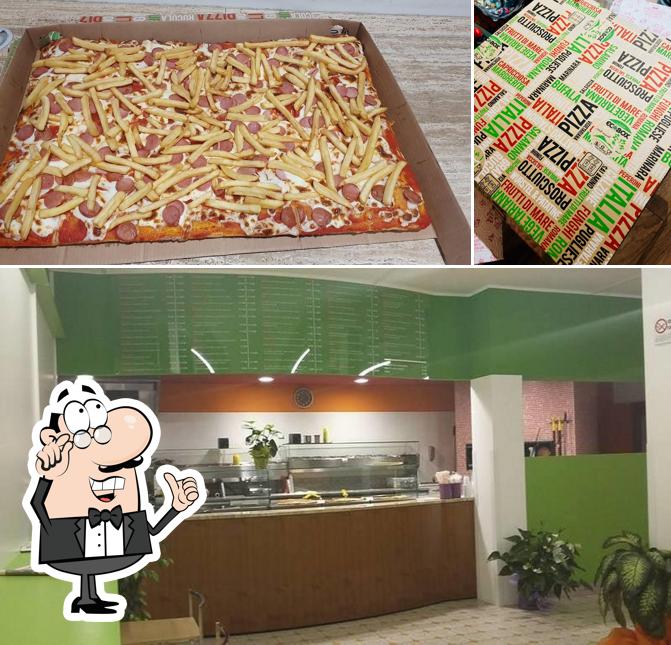 Parco Pizza si caratterizza per la interni e cibo
