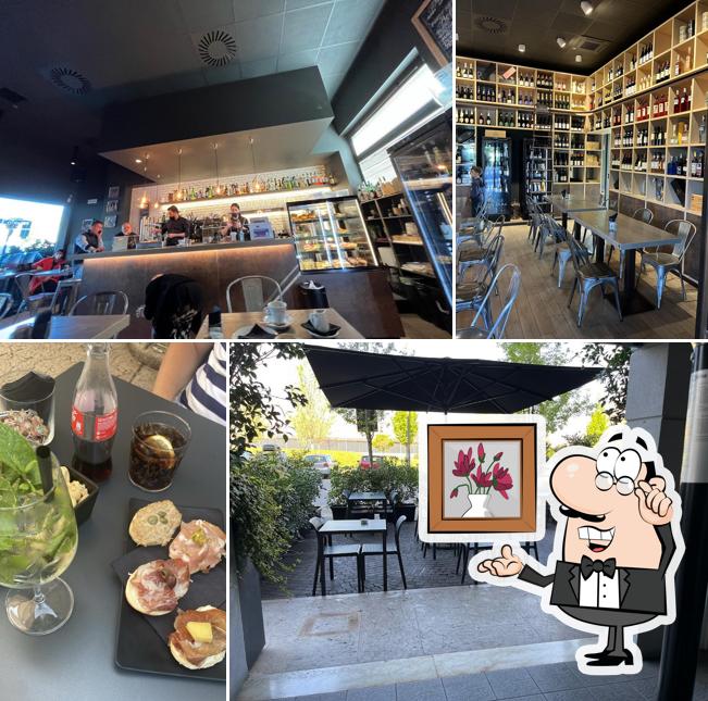 Dai un'occhiata agli interni di Vinsanto Café