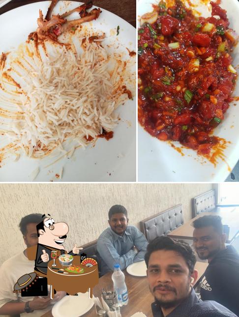 This is the image depicting food and interior at Hotel Felicita