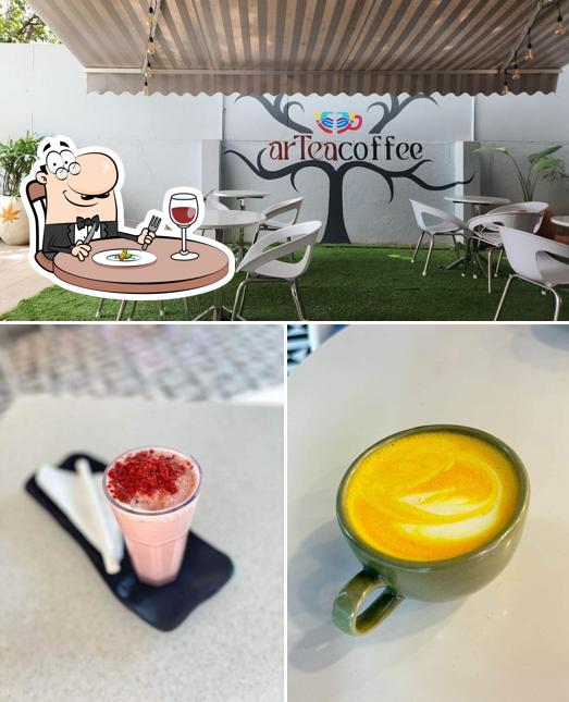 The image of food and interior at ArTea Coffee A Creative Art Cafe & Coffee Cafe in Mysuru