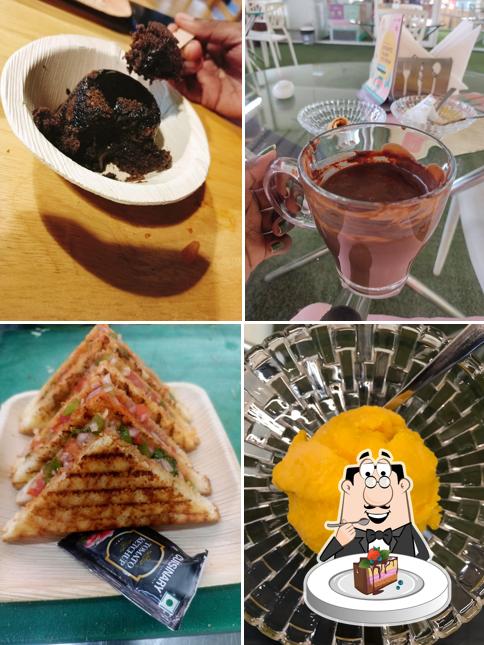 Chocolate cake at Corner@58 - Gelato Ice Cream & Tea
