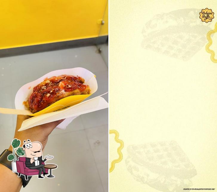 The interior of The Belgian Waffle