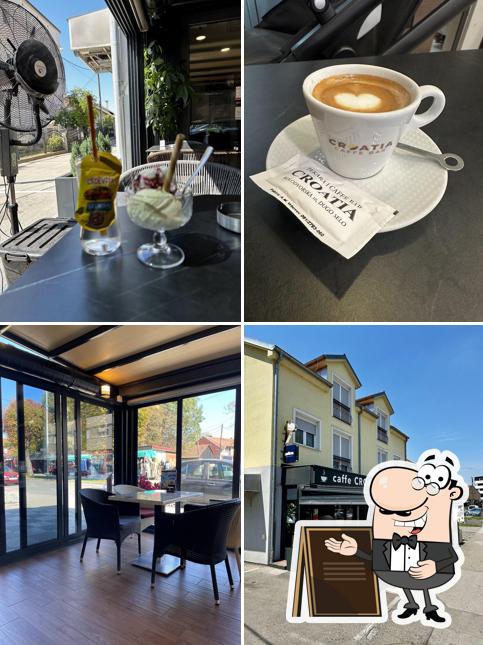 La immagine della esterno e cibo di Caffe bar “Croatia”