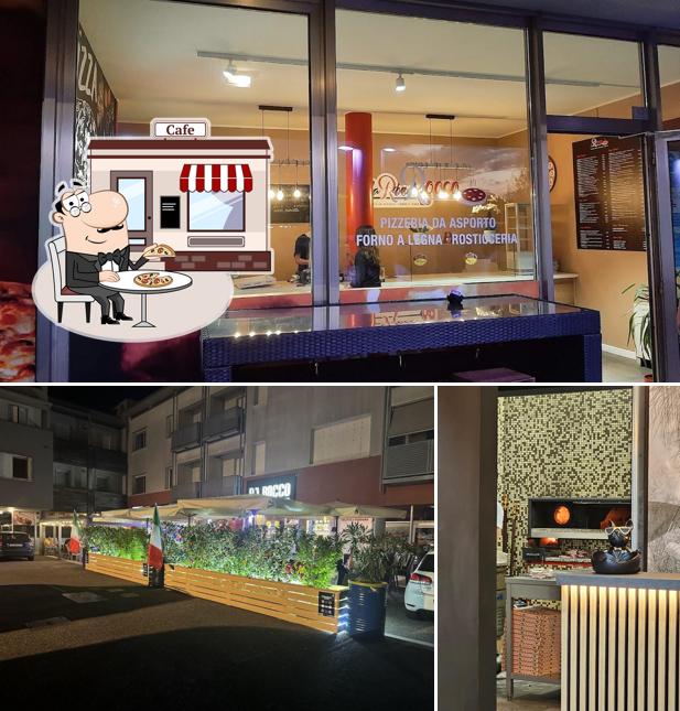 Tra le varie cose da Da Rocco Pizzeria-Pub-Snack-Bar si possono trovare la esterno e lavagna