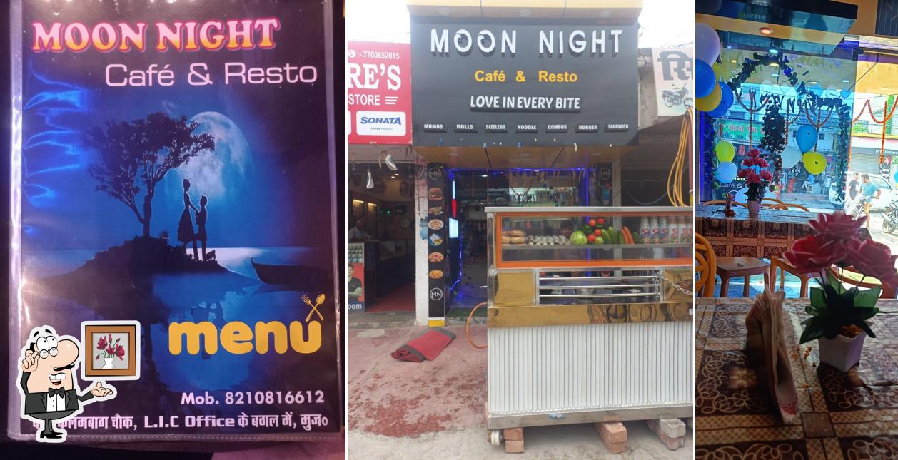 The interior of Moon night cafe & resto