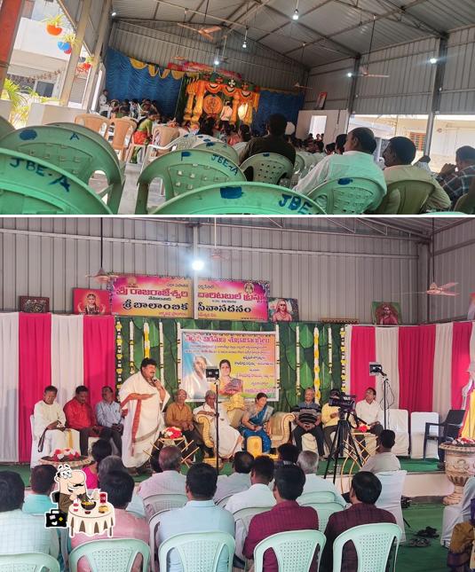 Meals at Sri Raja Rajeshwari Charitable Trust vemulawada