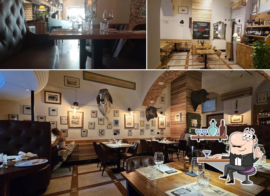 Gli interni di Ornelli Black Angus Steakhouse