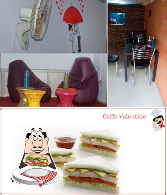 Club sandwich at Cafe Valentine