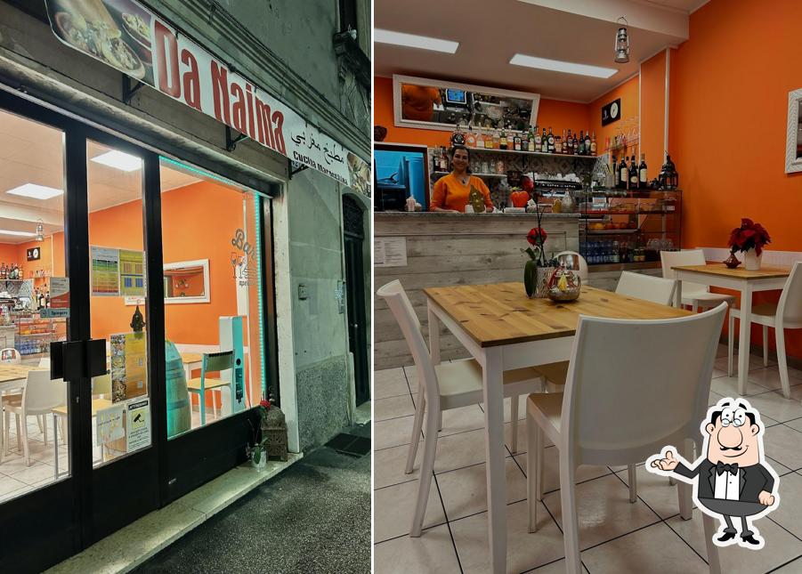Gli interni di DA NAIMA -Bar ristorazione marocchina