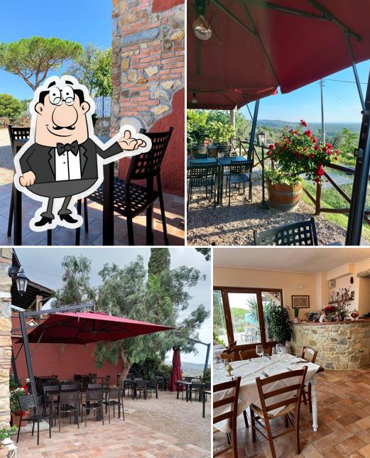 Gli interni di Agriristoro La Cesarina