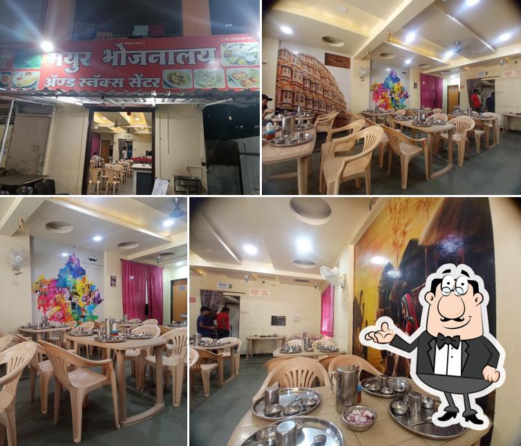 The interior of Mayur Bhojnalaya