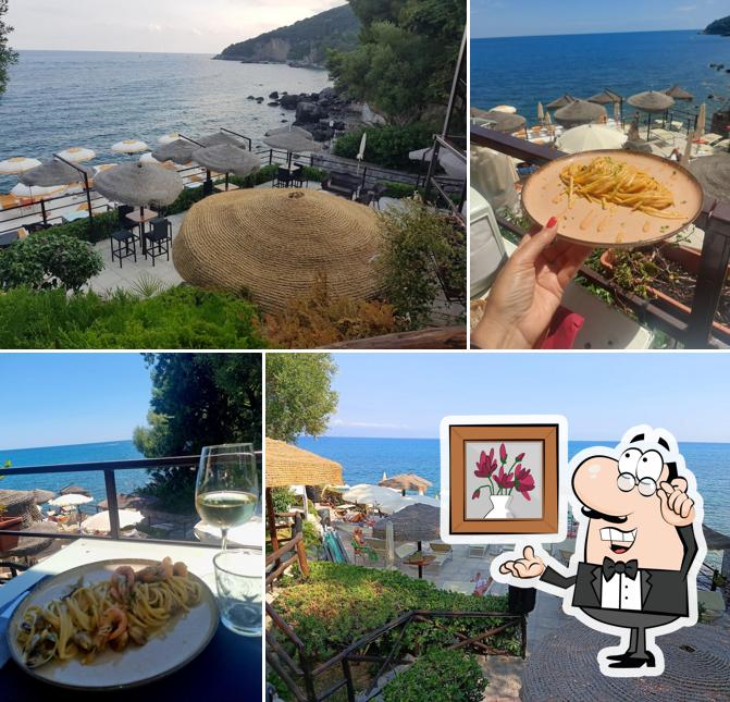 Gli interni di CUBO beach bar