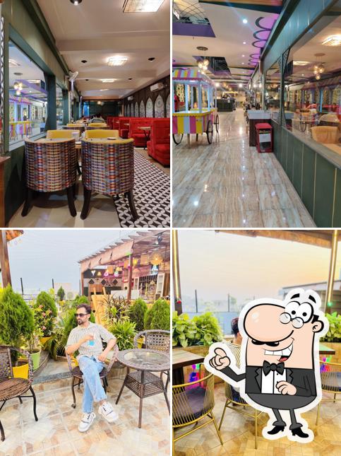 The interior of Delhi 6 Zaika, Sky lounge and restaurant