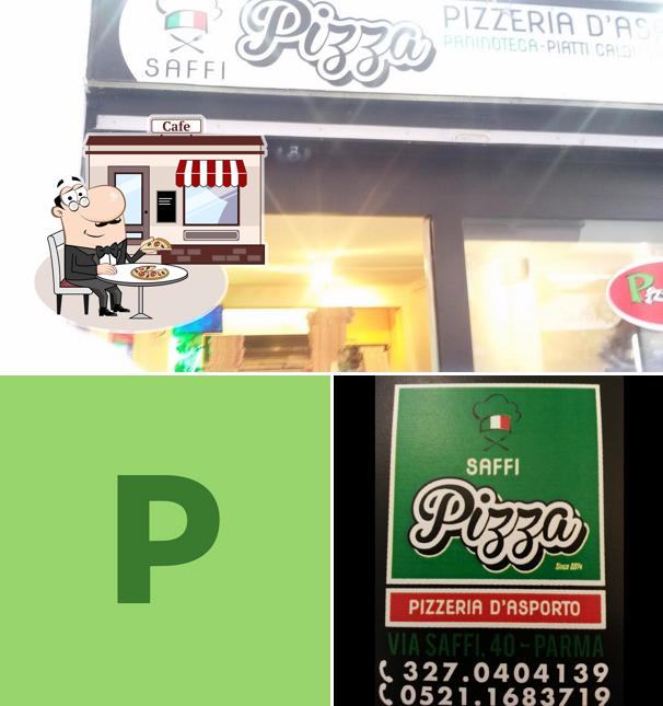 Gli esterni di Pizza Saffi Parma