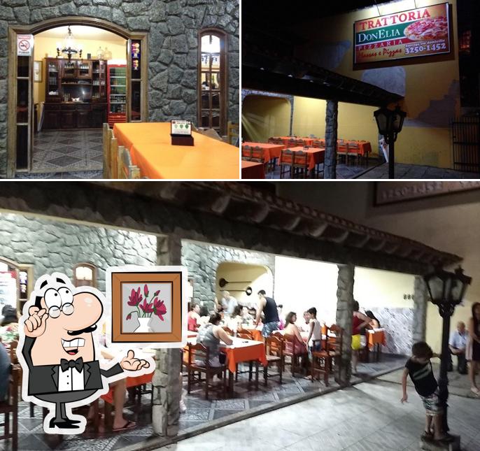 Veja imagens do interior do Trattoria Don Elia