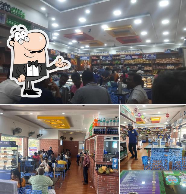 Take a seat at one of the tables at AVM Central Park