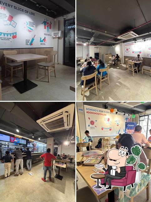 The interior of Domino's Pizza Samantarapur, Bhubaneswar