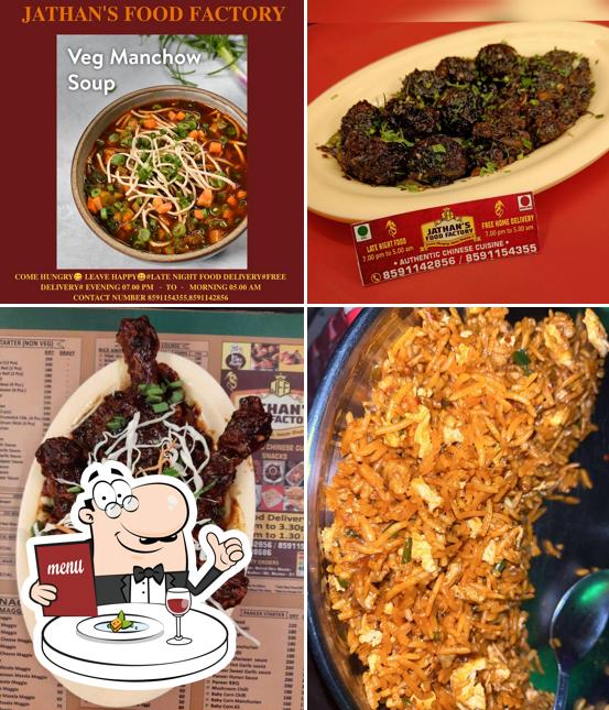 Food at Jathan's Food Factory