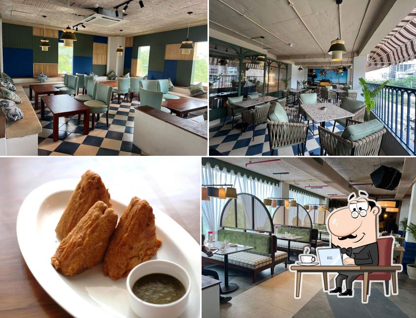 The interior of Cafe Delhi Heights