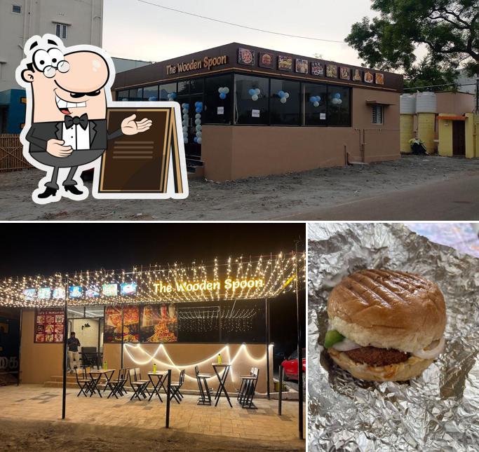 The photo of The Wooden Spoon Cafe’s exterior and food