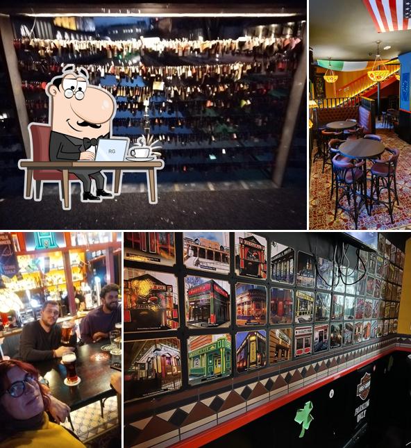 Dai un'occhiata agli interni di Irish pub