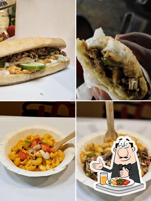 Pulled pork sandwich at Boofiya Majeed