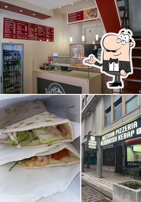 Gli interni di Meydan pizza-kebab