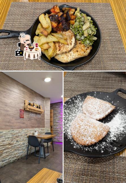 Tra le diverse cose da Roast Food si possono trovare la cibo e interni