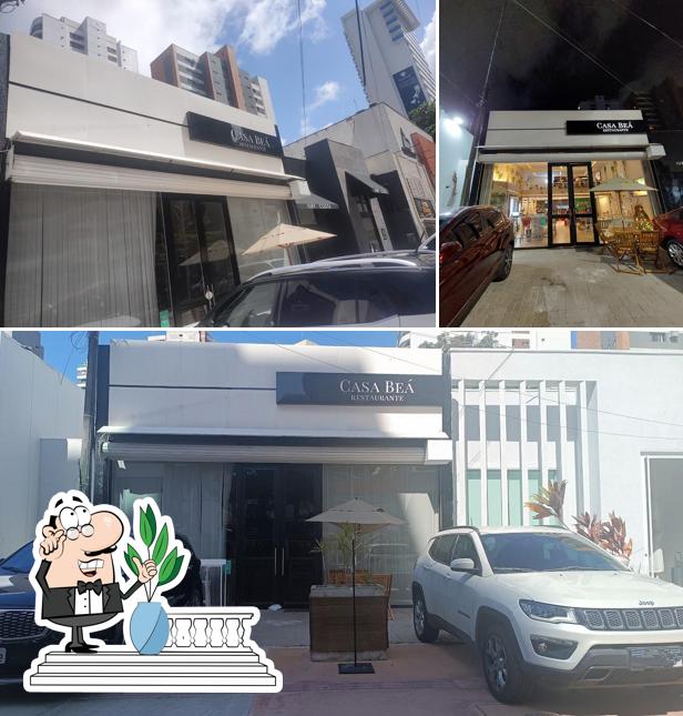 O exterior do Casa Beá Restaurante