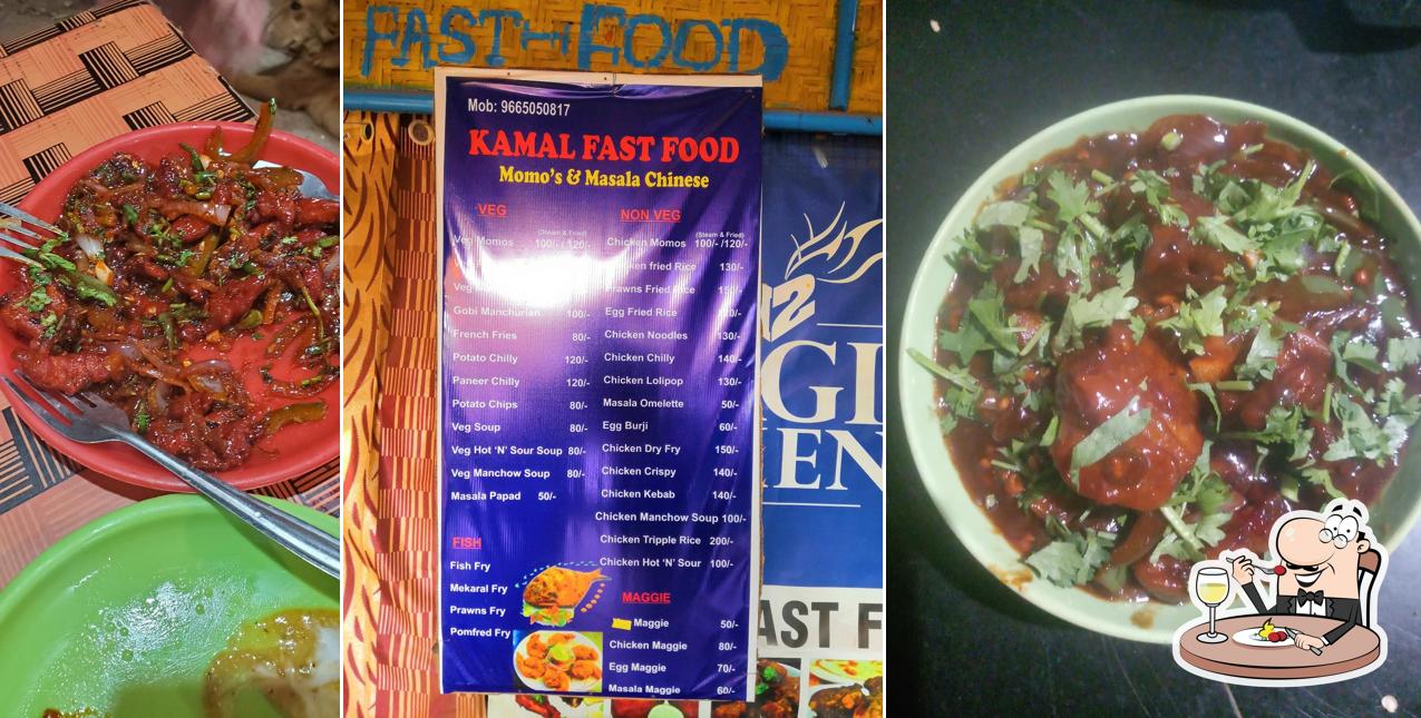 Food at Kamal fast food
