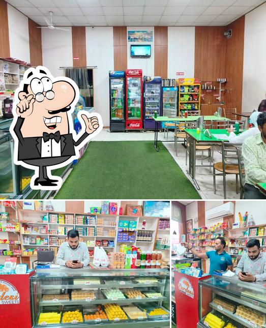 The interior of Pardesi sweets and restaurant