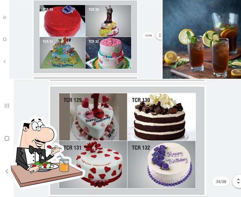This is the photo displaying food and beer at The Chocolate Room