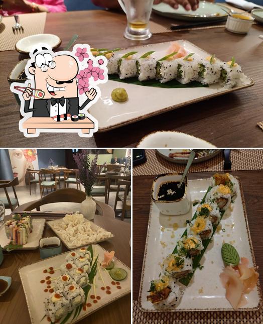 Try out various sushi options