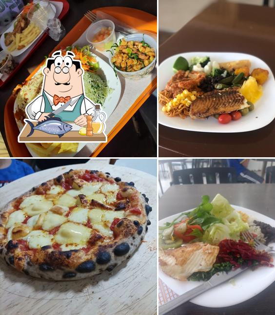 Salmão grelhado em Brasília Grill