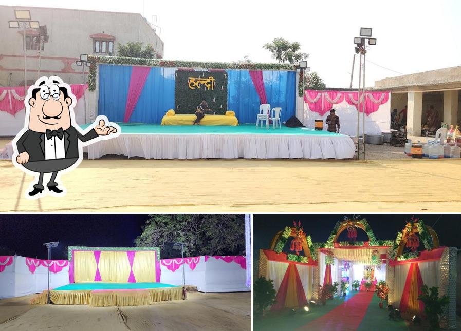 The interior of Shree Ashapura Mandap Service Mungani