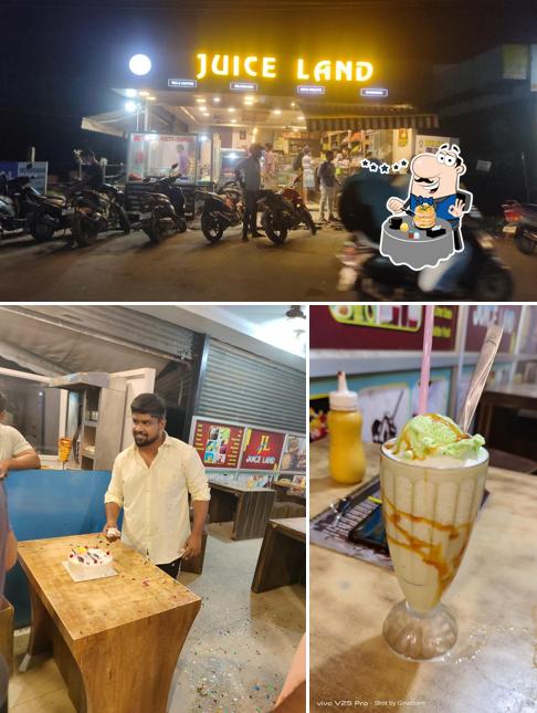 Among different things one can find food and exterior at Juice Land
