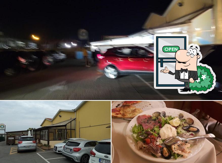 La immagine di esterno e cibo da La Barchetta