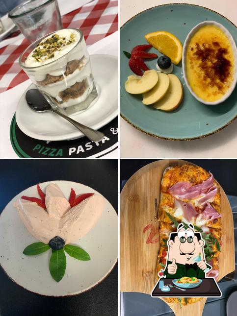 Creme brulee al Amici Pizza, Pasta & more