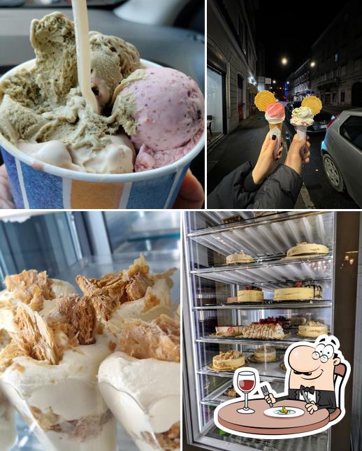 Platti al Gelateria Zampolli