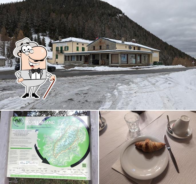 Puoi goderti l'aria fresca dal dehors di Hôtel du Col de la Forclaz
