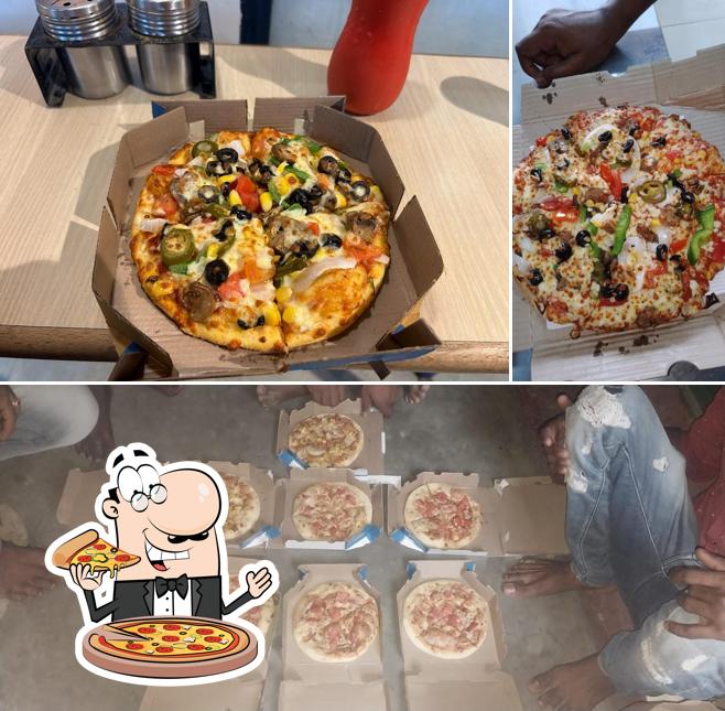 At Domino's Pizza Gulabbagh, Purnia, you can try pizza