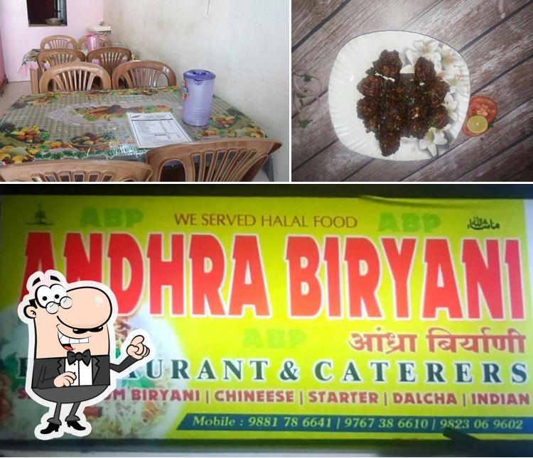 The interior of Andhra Biryani
