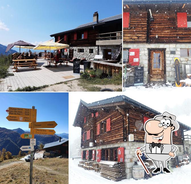 La parte esterna è una caratteristica importante di Cabane Balavaux