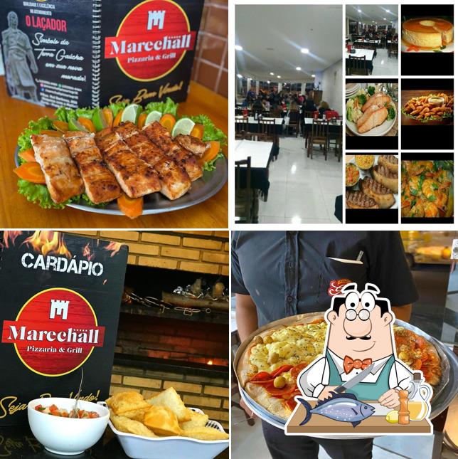 Salmão grelhado em Marechall Pizzaria & Grill