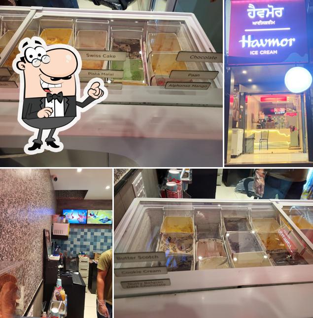 The interior of Havmor Ice Cream Parlour