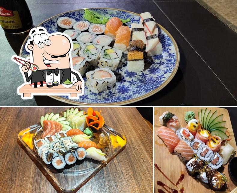 Rolos de sushi são oferecidos por Cho Ping Japonesa e Chinesa Sushi/Sashimi