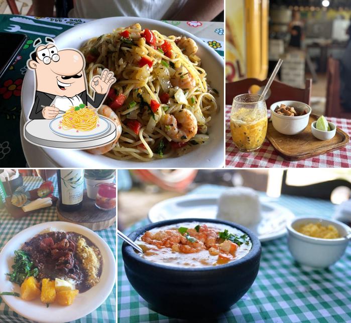 Espaguete carbonara em Garagem Restobar
