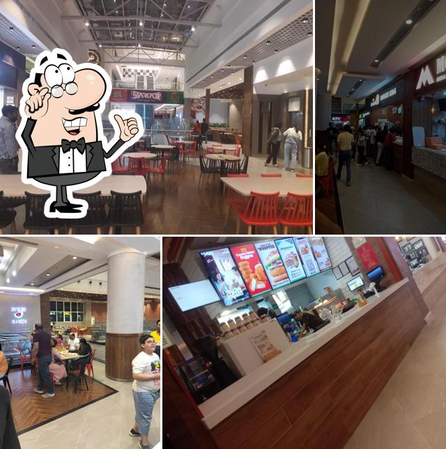 The interior of Burger King